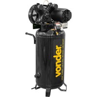 Compressor de Ar Vertical Vonder VDSE 10/80VT - 2HP - Presso 140 psi - 80 Litros - 10 Ps - 220/380v